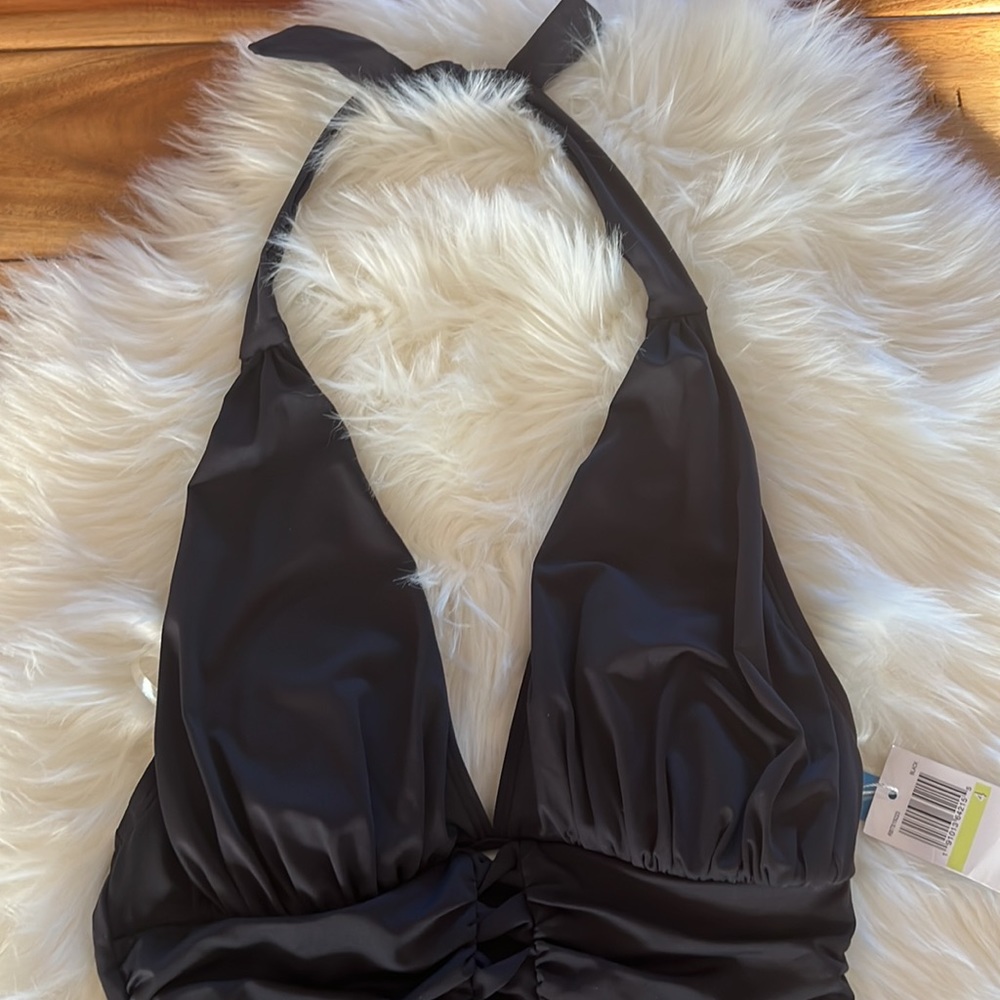 Bleu Rod Beattie halter top one piece swimsuit NWT Sz 4 - Picture 2 of 9